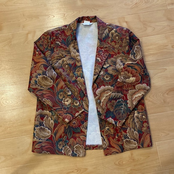 Floral tapestry blazer - Picture 2 of 6